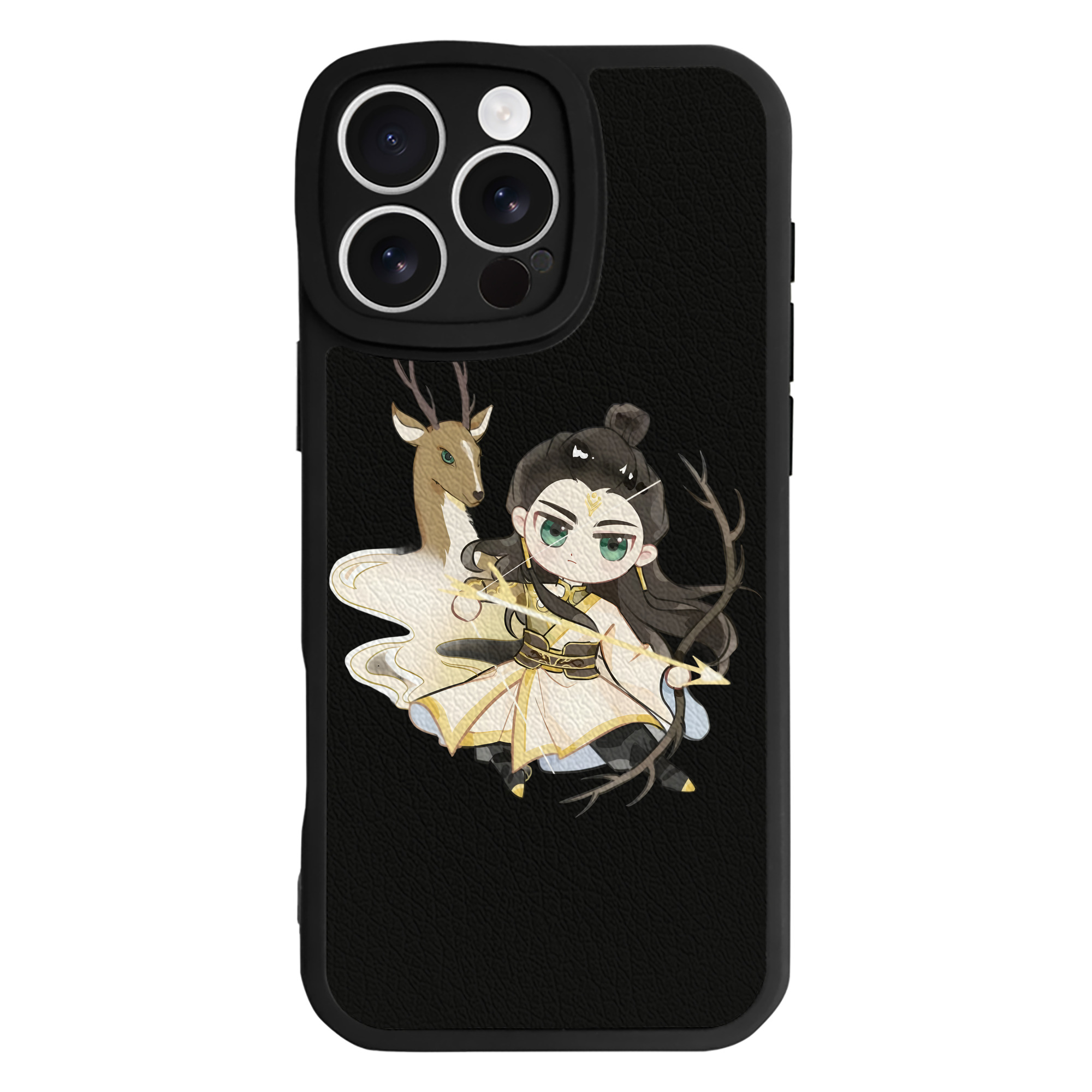 （画像用） Ne Zha 2 ナタ 魔童の大暴れ 【iPhone 16シリーズ対応】シリコンスマホケース（レザー調） 材質：シリコン